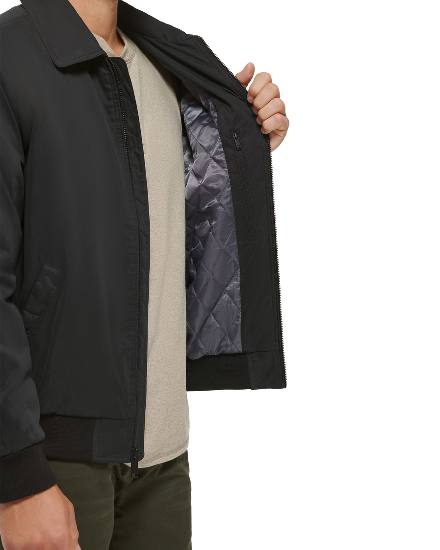 (image for) Elegant Microtwill Relaxed Laydown Collar Bomber